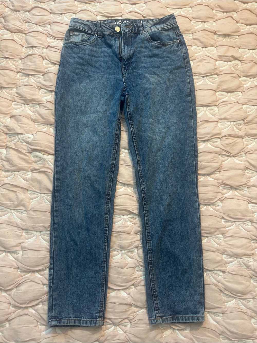 refuge women’s Dark Blue Straight Jeans